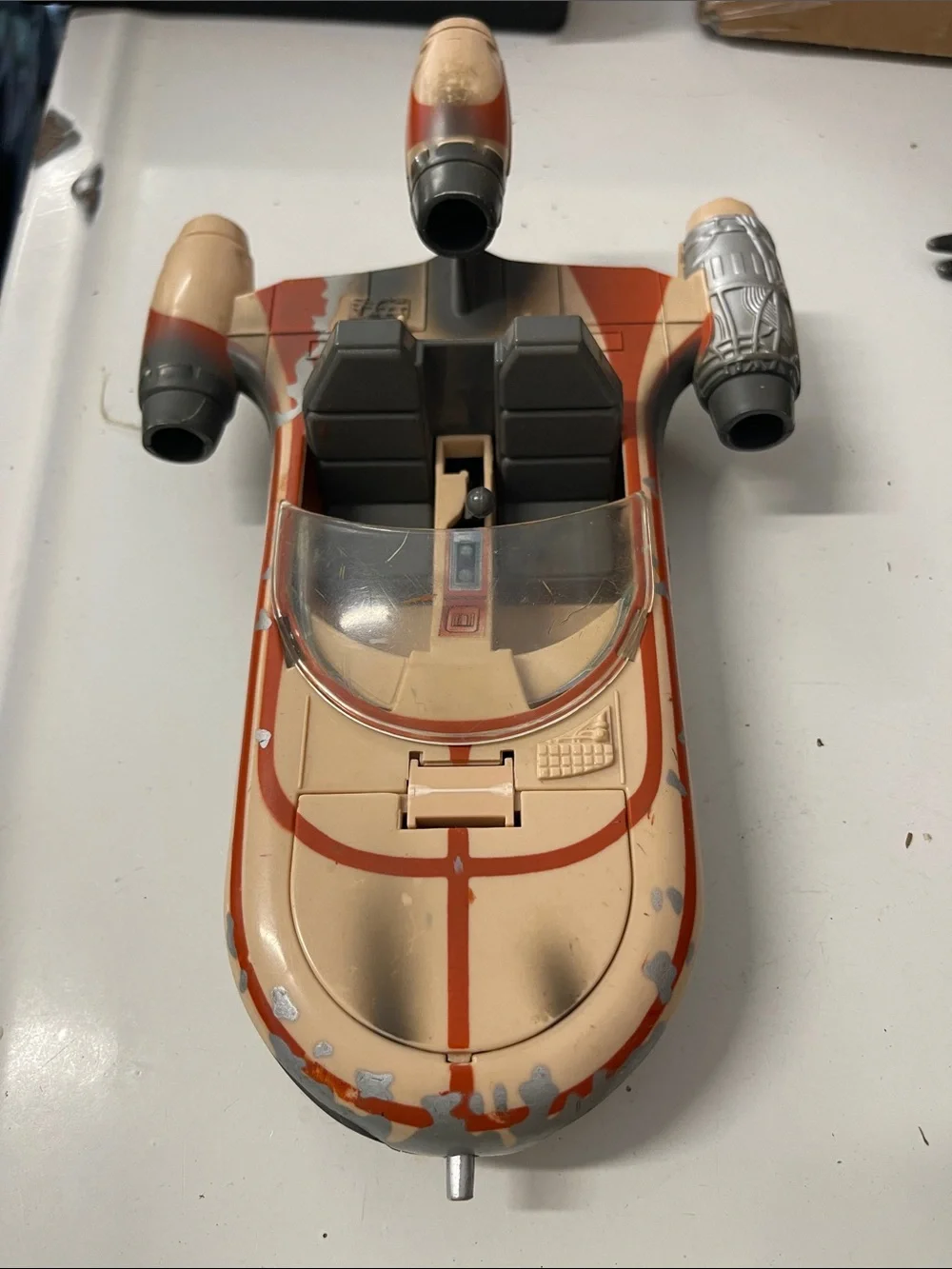 Kids Beige and Orange Toy Star Wars Land Speeder Vehicle - Tonka Corp